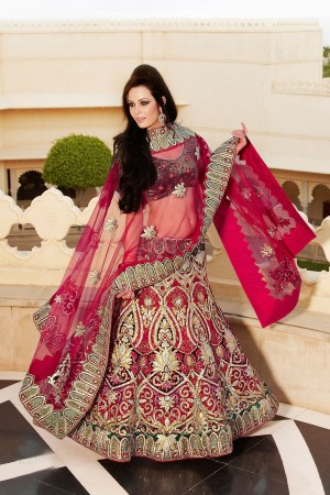 Stunning Bridal Wear Lehenga with heavy embroidery work