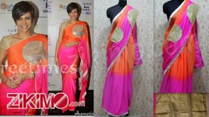Madira Bedi in sleek and elegant designer saree