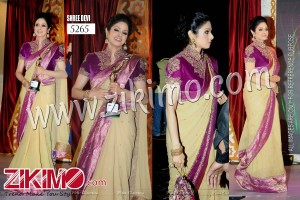 Shree Devi Georgette Saree with Velvet Blouse