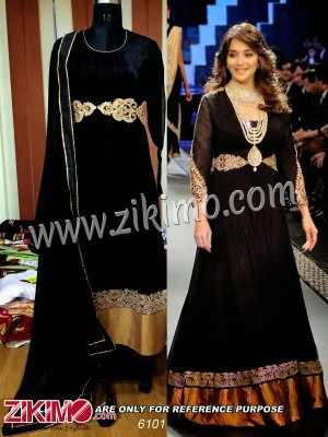 Madhuri Dixit in Georgette Suit with Chiffon Dupatta