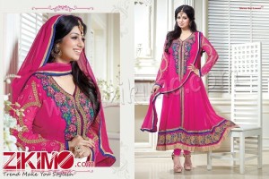 Ayesha Takia Pink Anarkali Suits