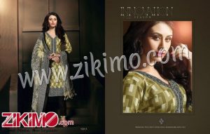 Zikimo Nakshatra 1011 OliveGreen and Black Daily Wear Heavy Banglori Printed Salwar Suit