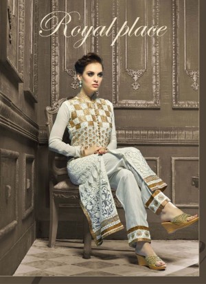 WhiteGolden1007 Indian FestiveWear Pants Suit at Zikimo