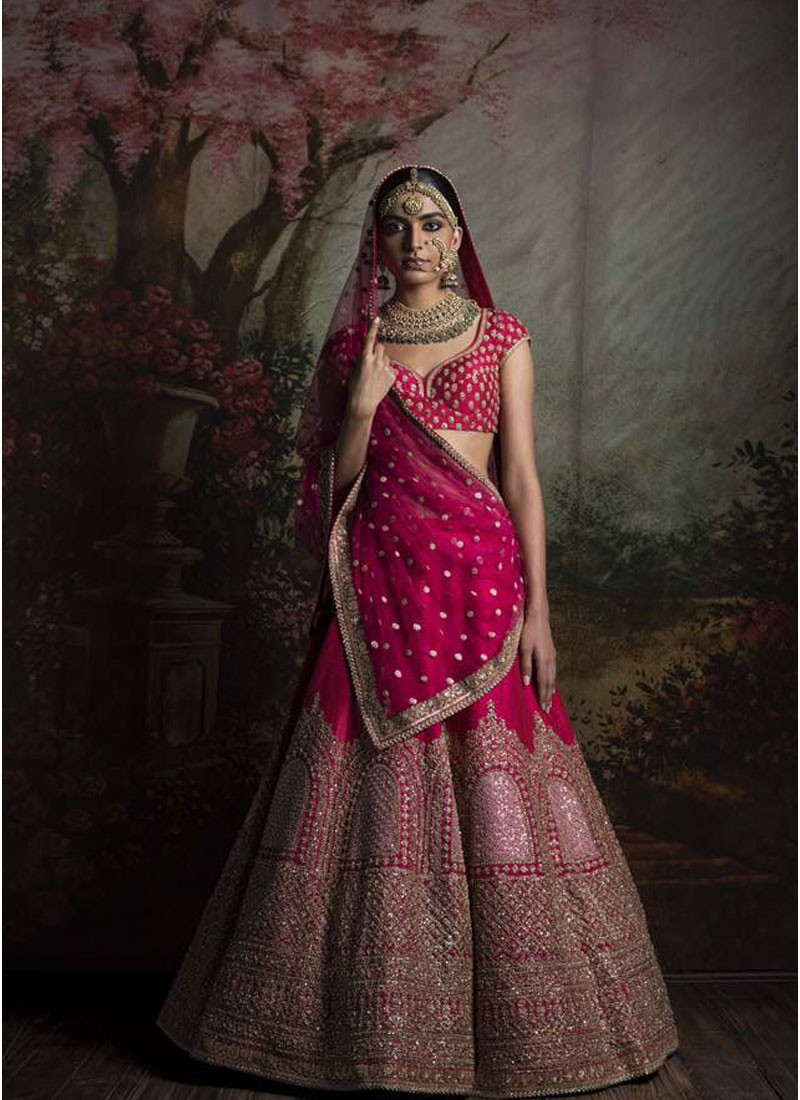 Bridal lehenga designs 2023 set for bride in Heavy Material - Aazuri